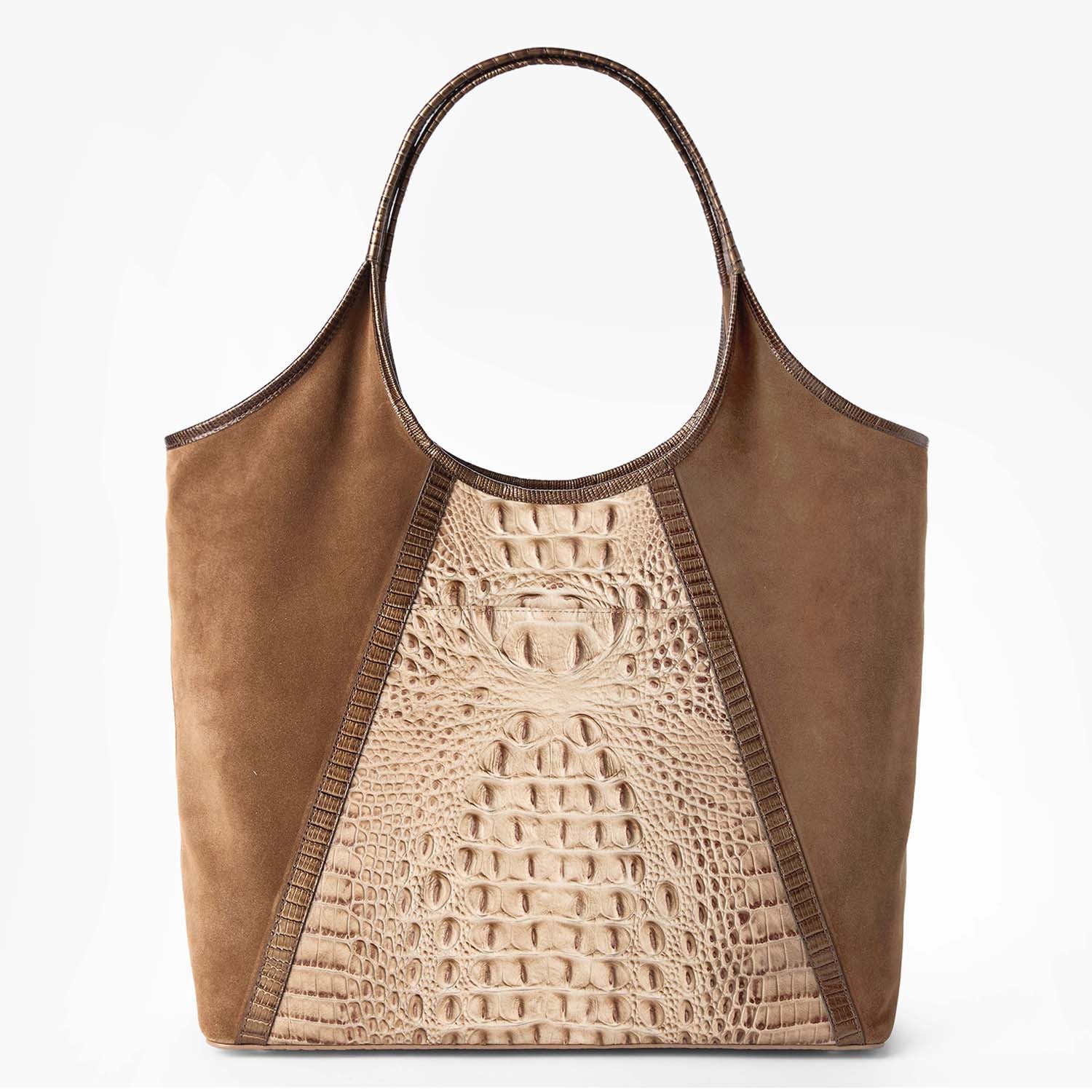 (取寄) ブラーミン レディース アイオナ Brahmin women Iona Taupe Iona Slouchy Oversized Tote | Taupe Ensemble | BRAHMIN