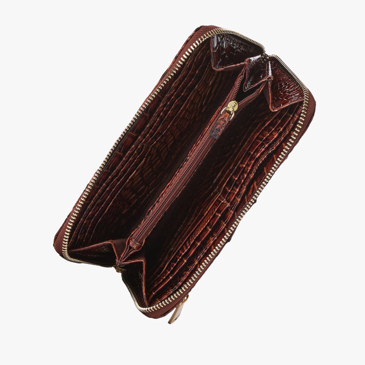 Suri Wallet Pecan Melbourne Open Top View