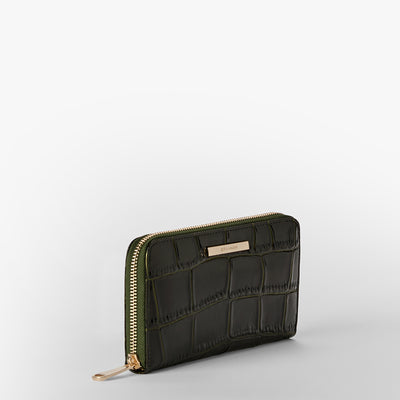 Matcha Green Baize Suri Wallet Side View 