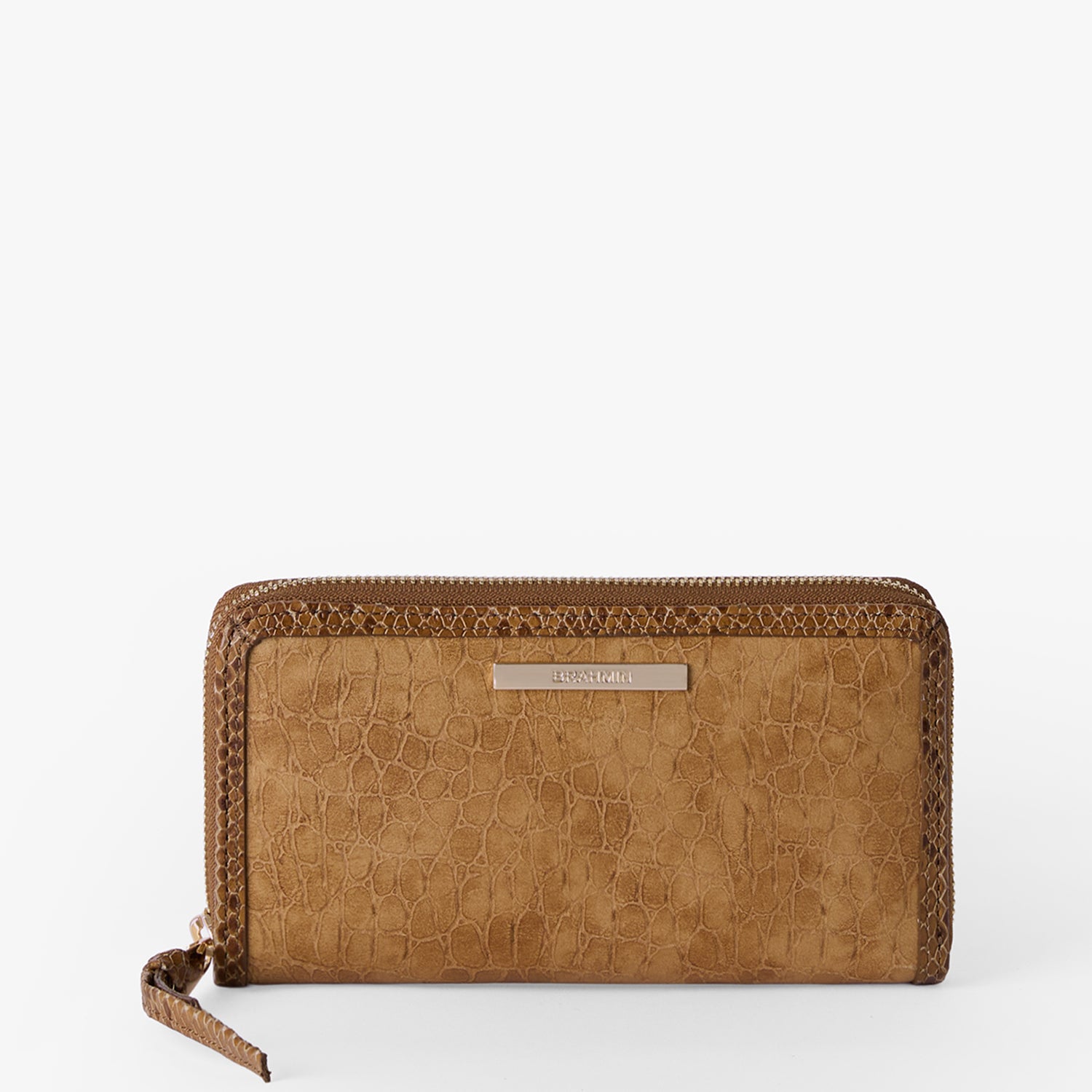 Suri Zip Leather Wallet | Pecan Melbourne | BRAHMIN