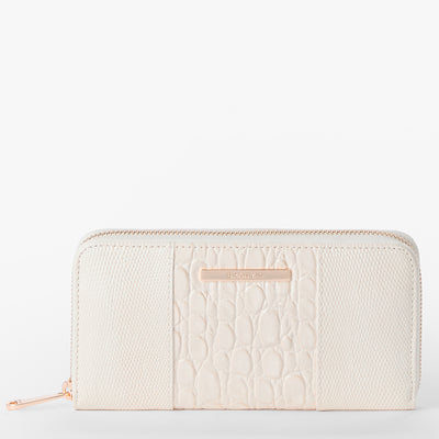 Sea Salt White Carman Suri Wallet Front View