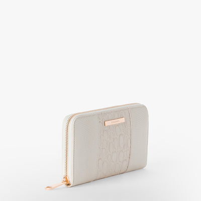 Sea Salt White Carman Suri Wallet Side View