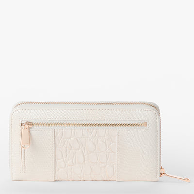 Sea Salt White Carman Suri Wallet Back View