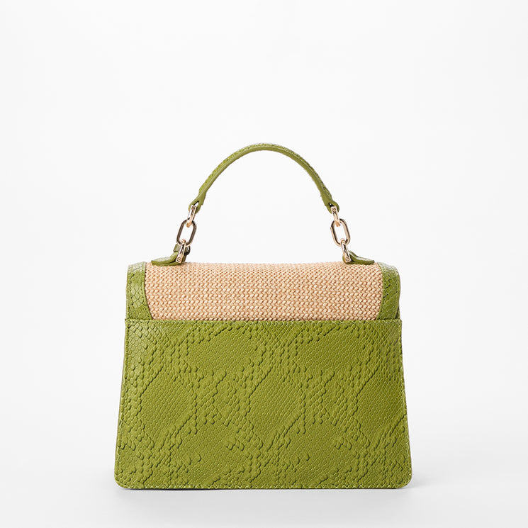Multi Flora Small Hallie Satchel Back View
