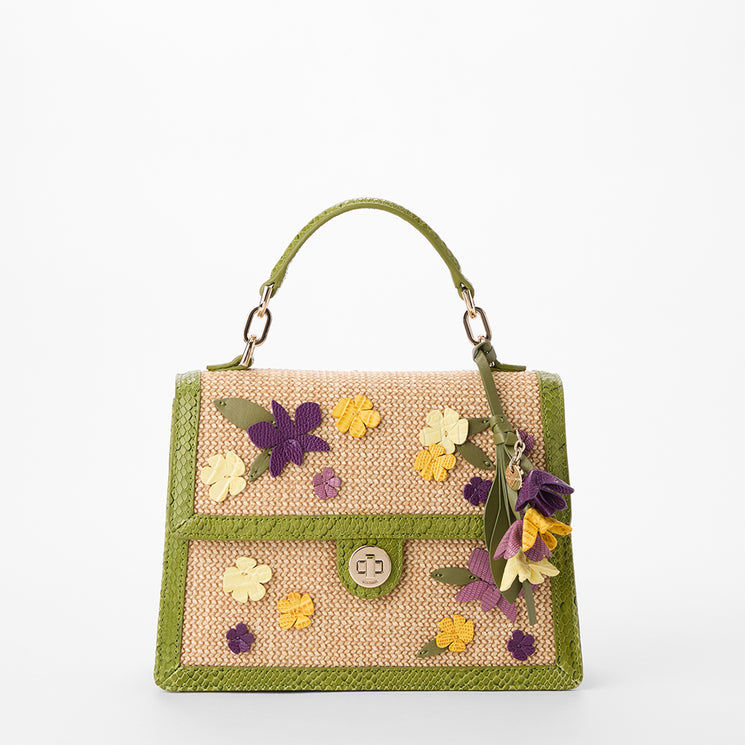 Multi Flora Small Hallie Satchel Front View