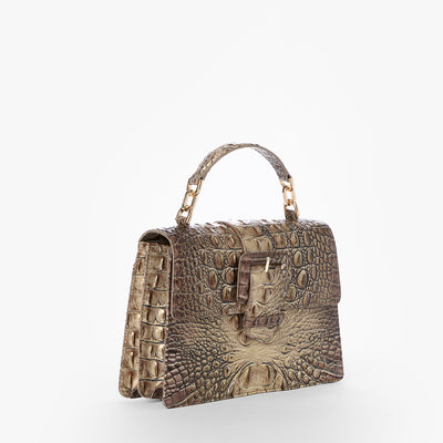 Brindle Melbourne Small Hallie Satchel Side View 