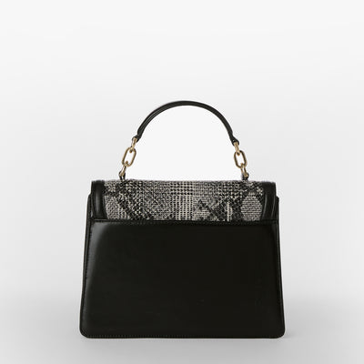 Black Spark Small Hallie Satchel Back View 