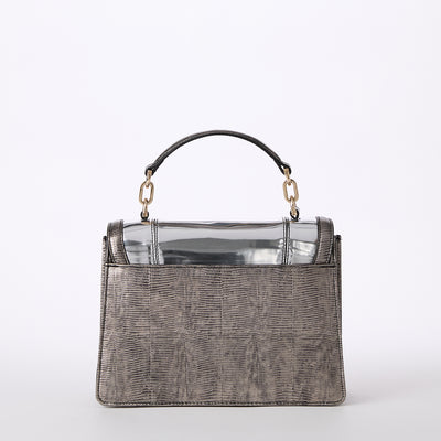 Chrome Tamar Small Hallie Satchel Back View 
