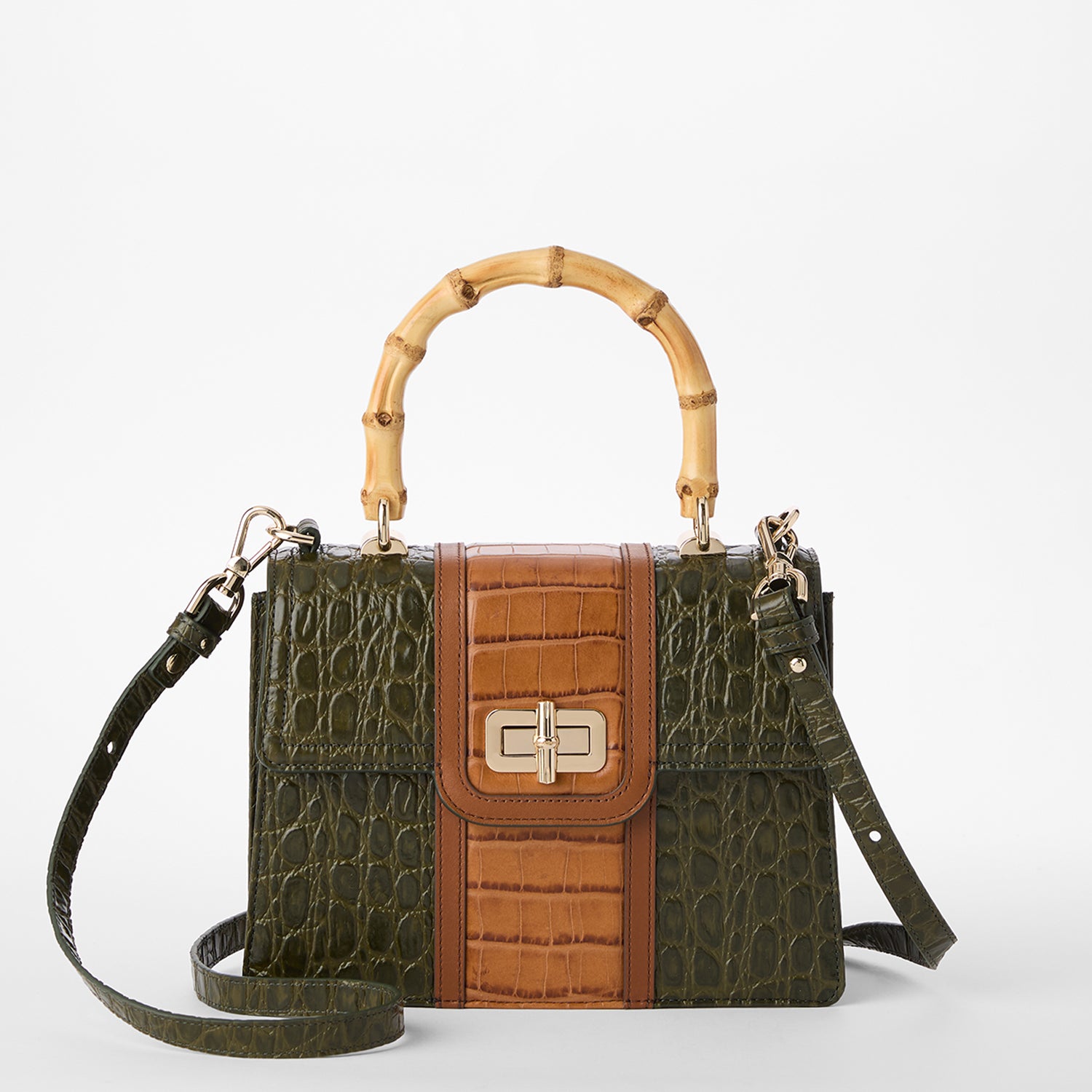 Small Hallie | Green Brookhaven | BRAHMIN