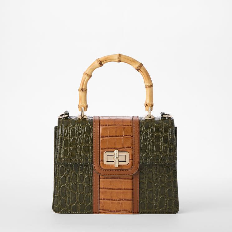 Green Brookhaven Small Hallie Satchel Front View