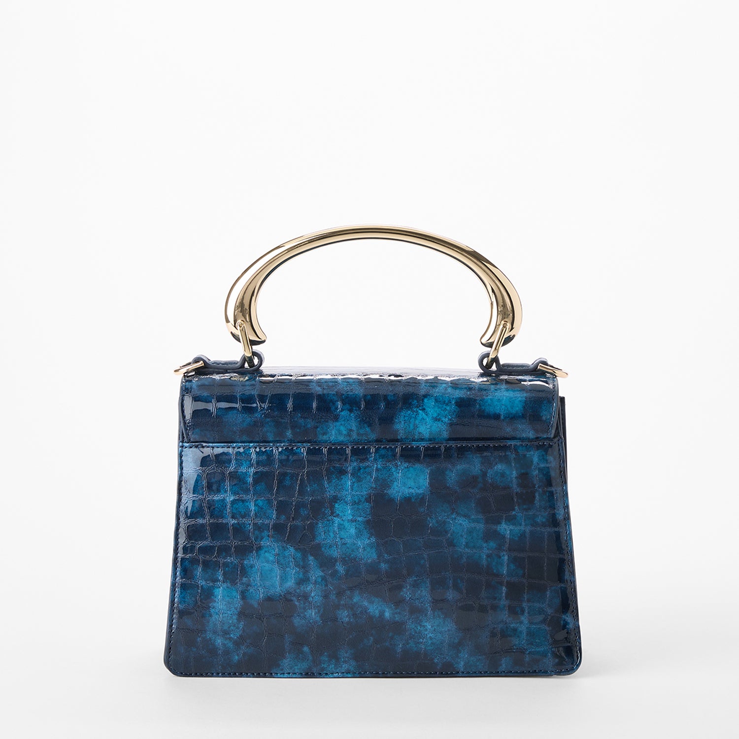 Small Hallie Satchel | Ultramarine Nile | BRAHMIN