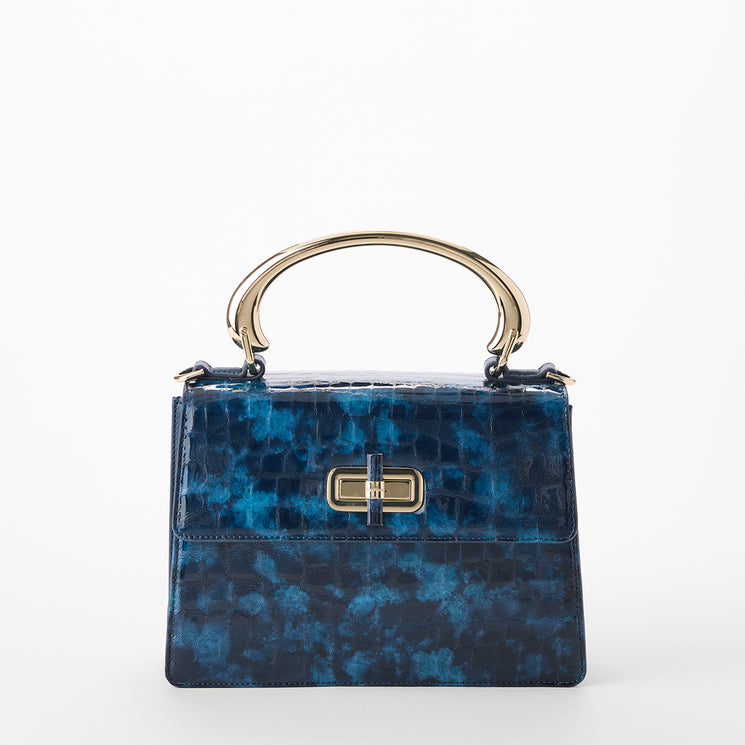 Ultramarine Nile Small Hallie Satchel Front View