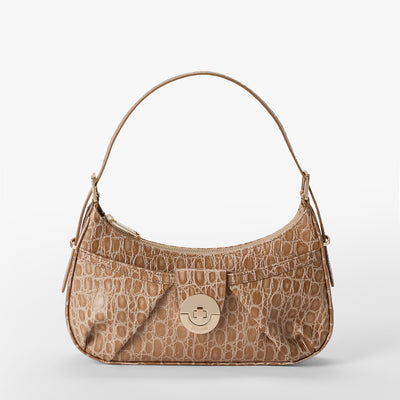 Timeless Taupe Bayem Kyrie Shoulder Bag Front View 