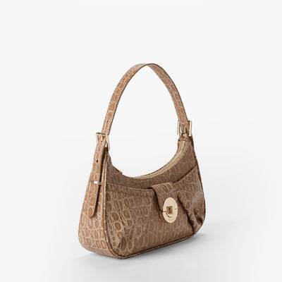 Timeless Taupe Bayem Kyrie Shoulder Bag Side View 