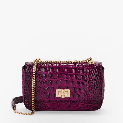 Sugar Plum Melbourne Rosa Crossbody Front View with Strap 