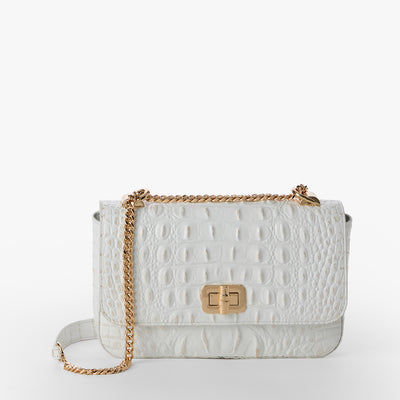 Sea Salt White Melbourne Rosa Crossbody Front View