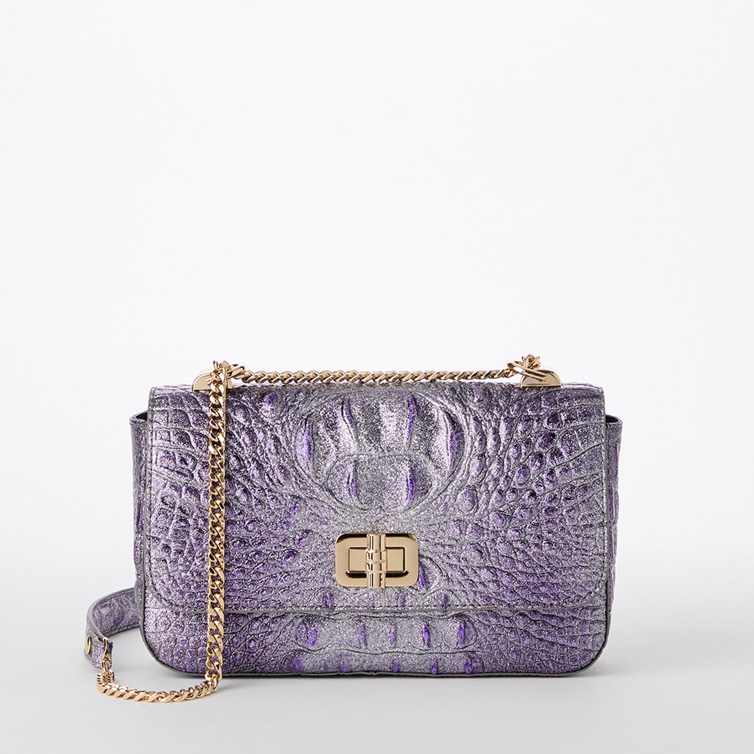 Brahmin Ady Wallet Violet Wonderland Melbourne on sale Croc Embossed Iridescent Leather