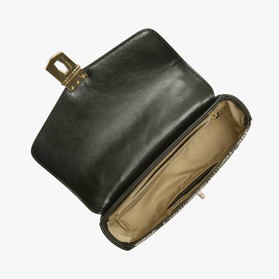 Black Spark Rosa Crossbody Open Top View 