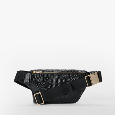 Hollis Leather Belt Bag Black Melbourne Back View