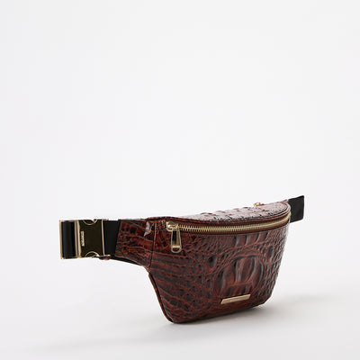 Hollis Leather Belt Bag Pecan Melbourne Side View