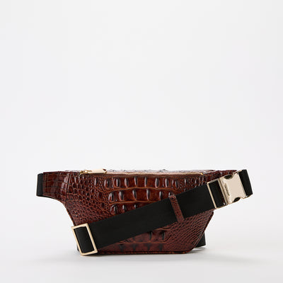 Hollis Leather Belt Bag Pecan Melbourne Back View