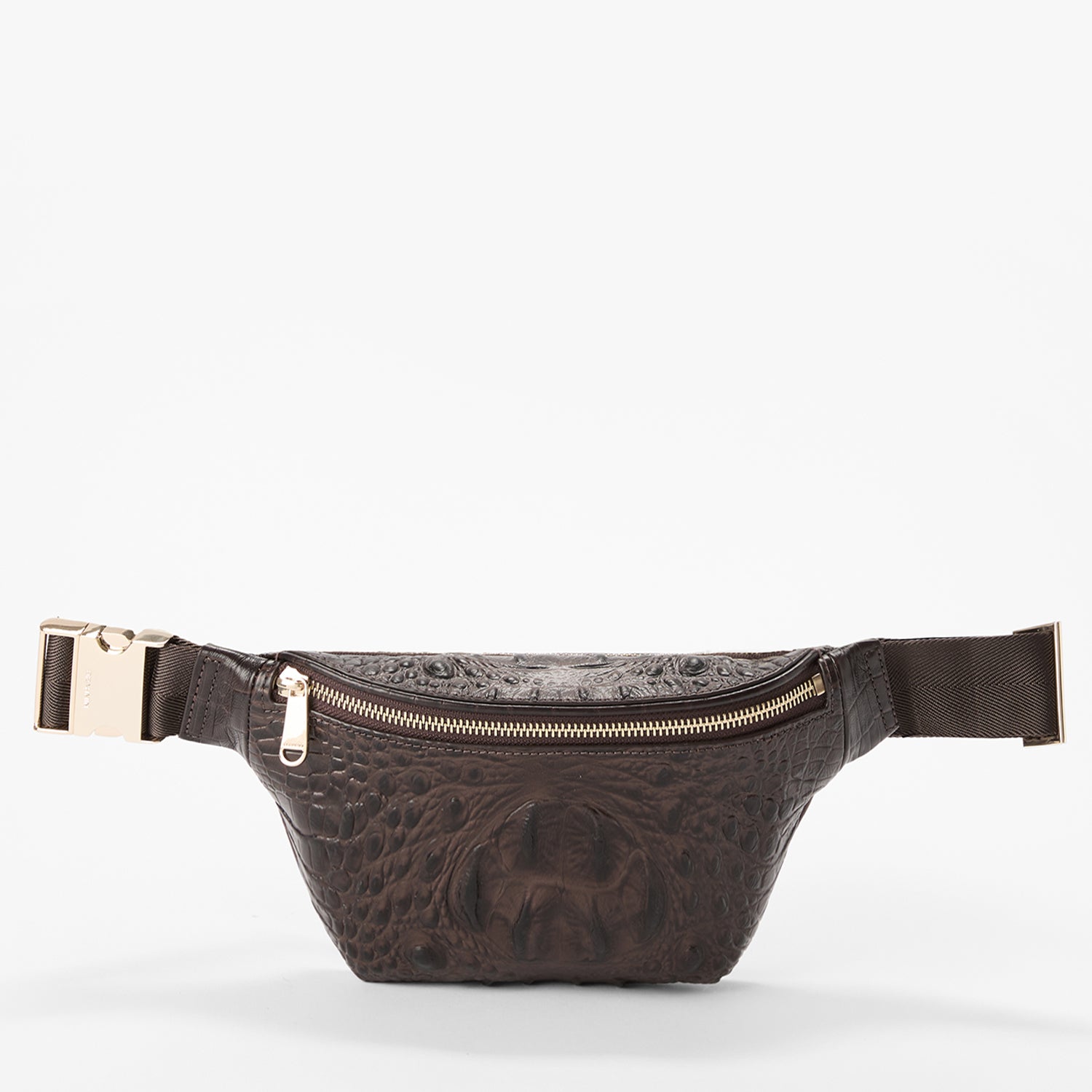 Hollis Leather Belt Bag | Chocolate Alden Road | BRAHMIN