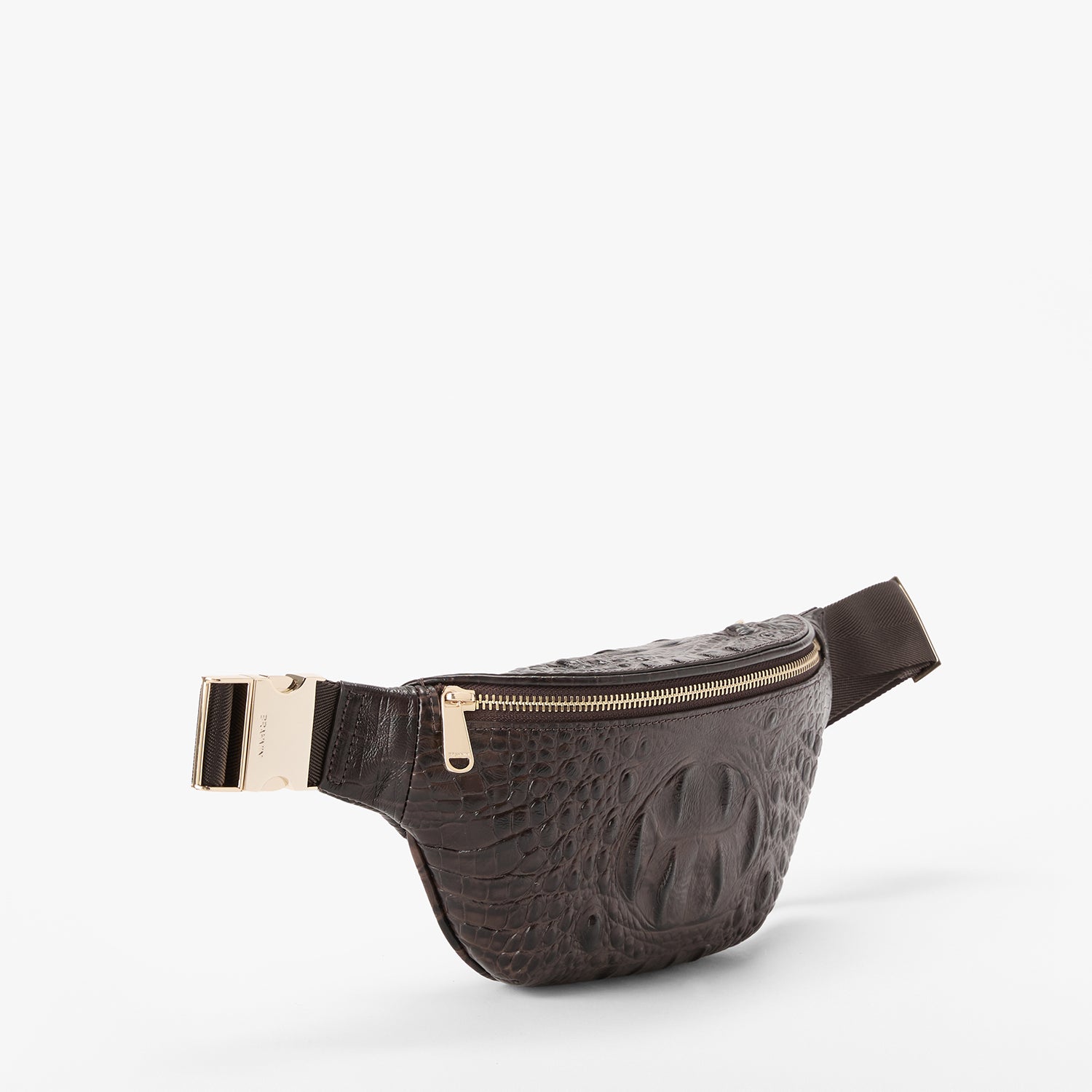 Hollis Leather Belt Bag | Chocolate Alden Road | BRAHMIN