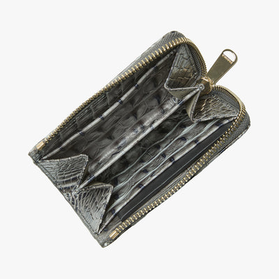 Charcoal Zinnia Anita Wallet Open Top View 