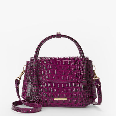 Sugar Plum Melbourne Estella Satchel Front View with Strap 