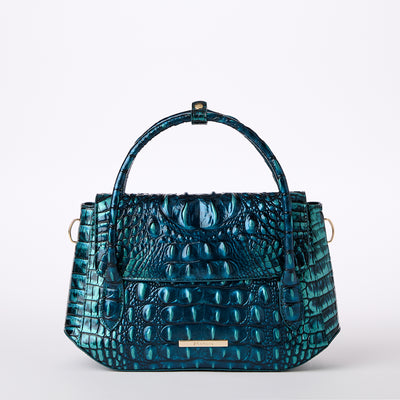 Blue Patina Melbourne Estelle Satchel Front View 