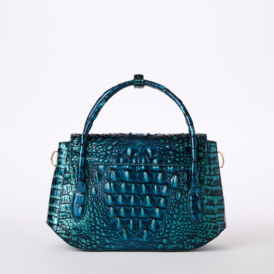 Blue Patina Melbourne Estelle Satchel Back View 