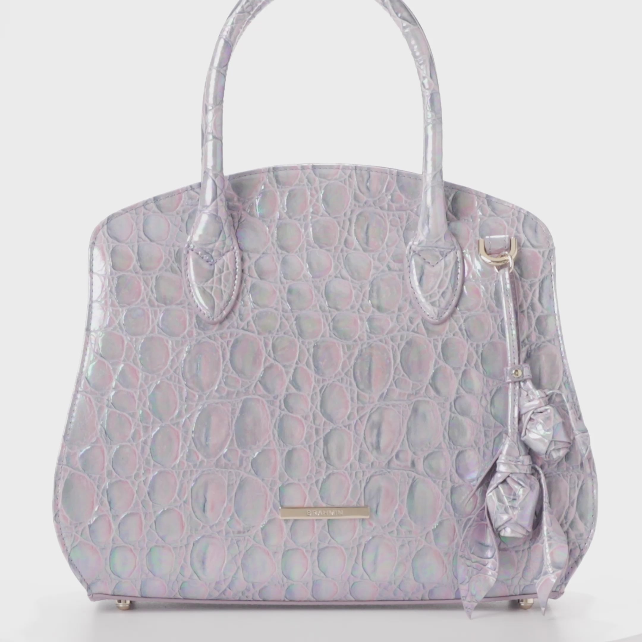 ハンドメイド 3roomsバッグM フランシュリッペ リッペデパート Rosetta | Lavender Dewdrop | BRAHMIN