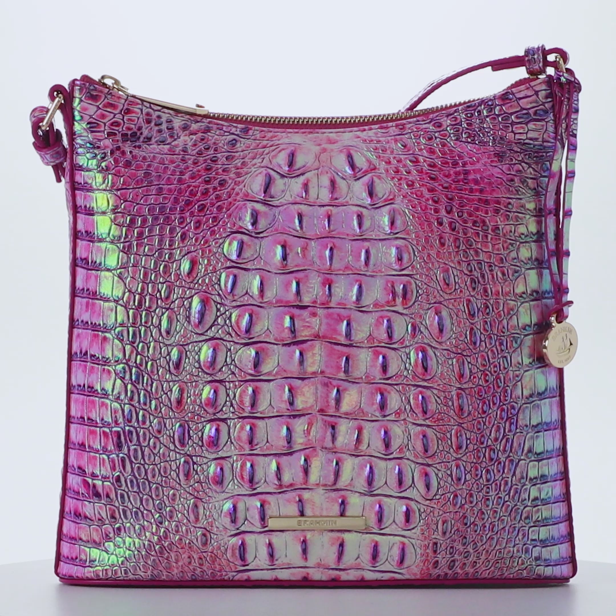 Duxbury Satchel Brahmin Katie Mother Of Pearl Katie Zip Top